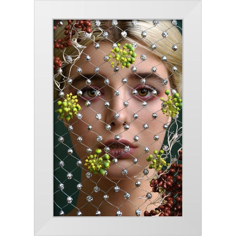 The Maid Of OrleiÂAns V White Modern Wood Framed Art Print by Naderi, Peyman