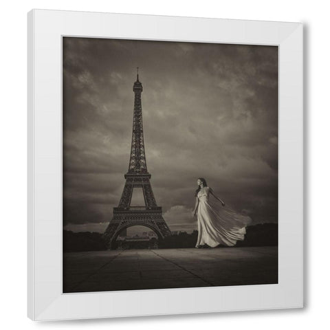 Vive La Libertac White Modern Wood Framed Art Print by Netton, Chris