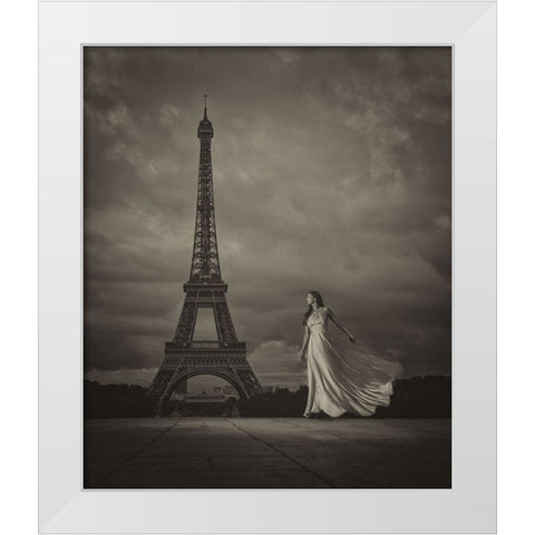 Vive La Libertac White Modern Wood Framed Art Print by Netton, Chris