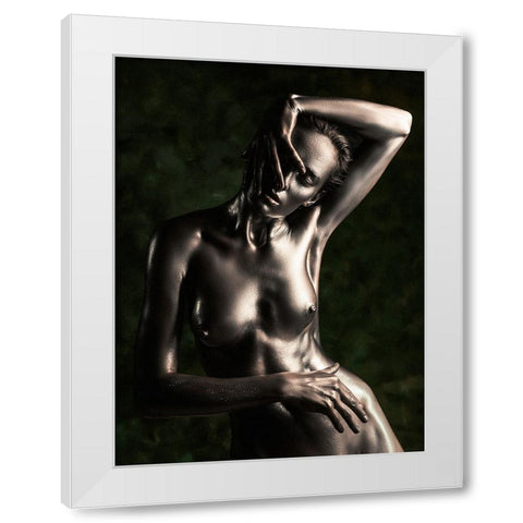 Bronze White Modern Wood Framed Art Print by Valevicius, Aurimas
