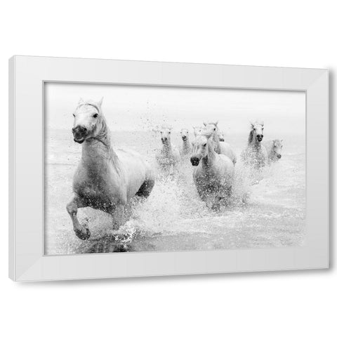 We Are Coming White Modern Wood Framed Art Print by Zvelebil Phd, Marketa