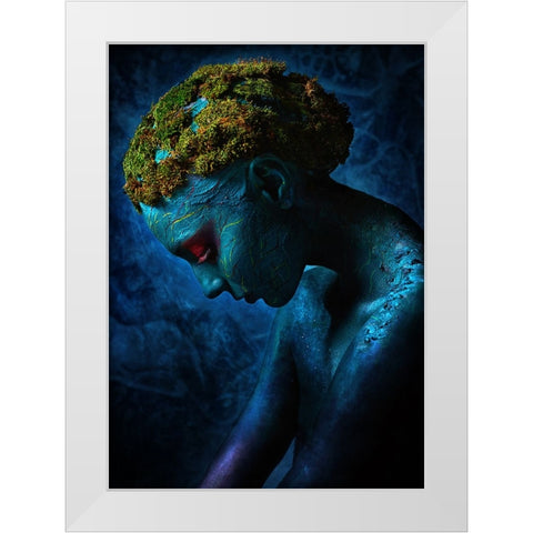 Symbiosis III White Modern Wood Framed Art Print by Kovalev, Ivan