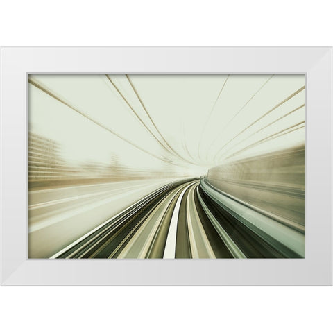 Untitled White Modern Wood Framed Art Print by Eichelberg, Amnon