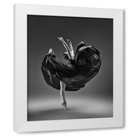 Untitled White Modern Wood Framed Art Print by Li, Rob