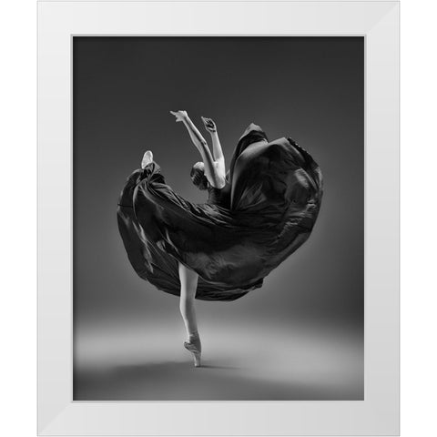 Untitled White Modern Wood Framed Art Print by Li, Rob