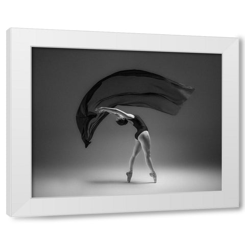 Untitled White Modern Wood Framed Art Print by Li, Rob