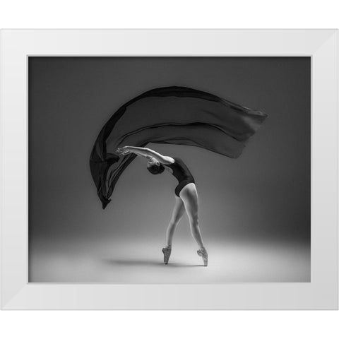Untitled White Modern Wood Framed Art Print by Li, Rob