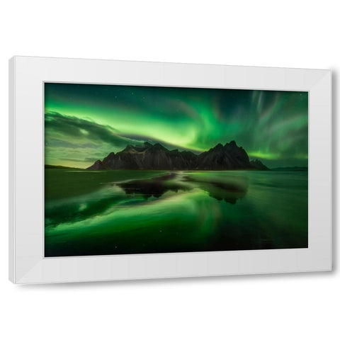 Wild Green Hell White Modern Wood Framed Art Print by Kuric EP, Marian