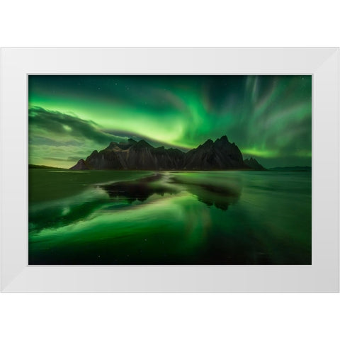 Wild Green Hell White Modern Wood Framed Art Print by Kuric EP, Marian