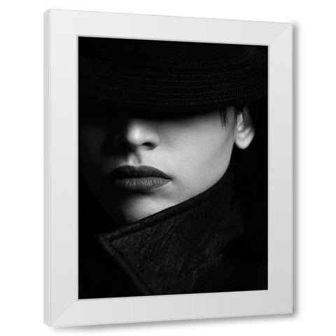 Paniz White Modern Wood Framed Art Print by Khosroshahi, Hamed