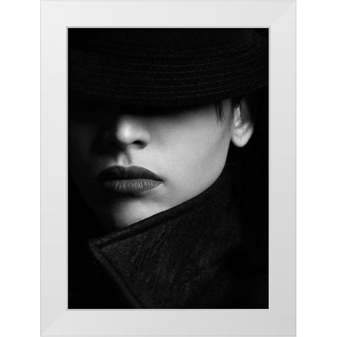 Paniz White Modern Wood Framed Art Print by Khosroshahi, Hamed