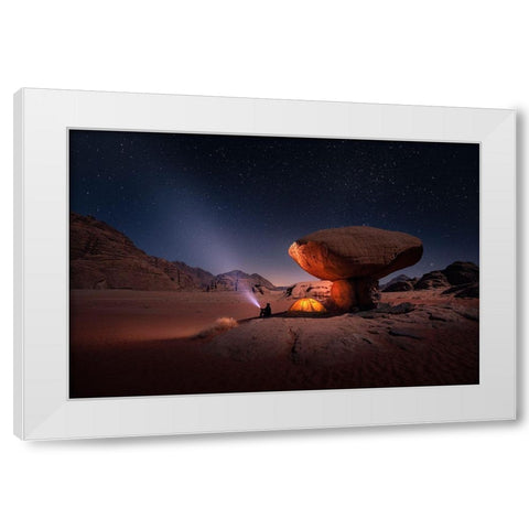 Mashroom Rock White Modern Wood Framed Art Print by Nienartowicz, Karol