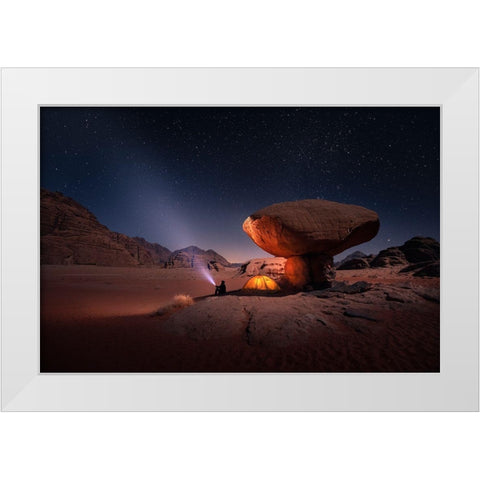Mashroom Rock White Modern Wood Framed Art Print by Nienartowicz, Karol
