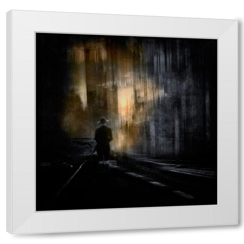 Hope White Modern Wood Framed Art Print by Pansky, Rachel