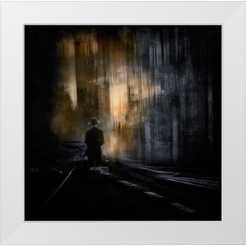 Hope White Modern Wood Framed Art Print by Pansky, Rachel