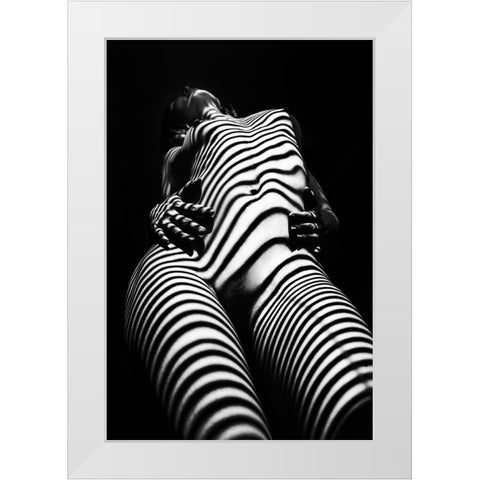 Untitled White Modern Wood Framed Art Print by Faletkin, Mikhail