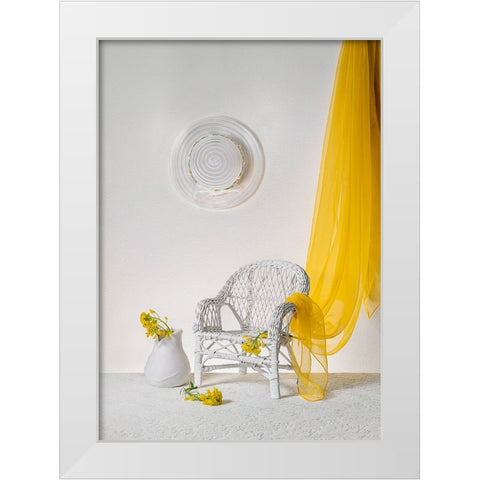 A Bright Morning White Modern Wood Framed Art Print by Jacobs, Lydia