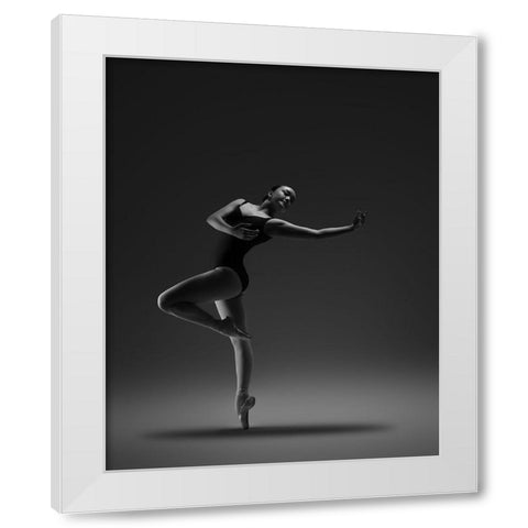 Untitled White Modern Wood Framed Art Print by Li, Rob