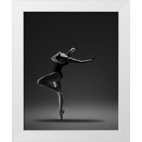 Untitled White Modern Wood Framed Art Print by Li, Rob