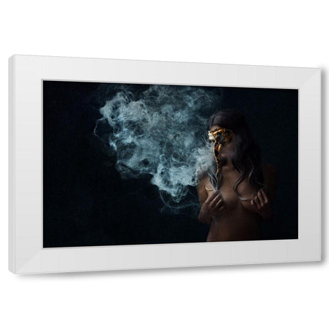 Carnivale Series 10 White Modern Wood Framed Art Print by Benvenuti, Laura