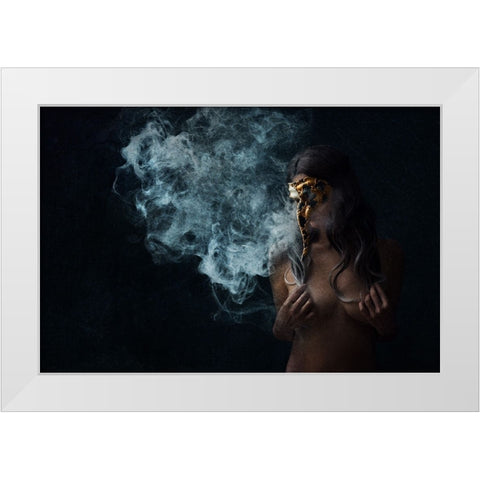 Carnivale Series 10 White Modern Wood Framed Art Print by Benvenuti, Laura