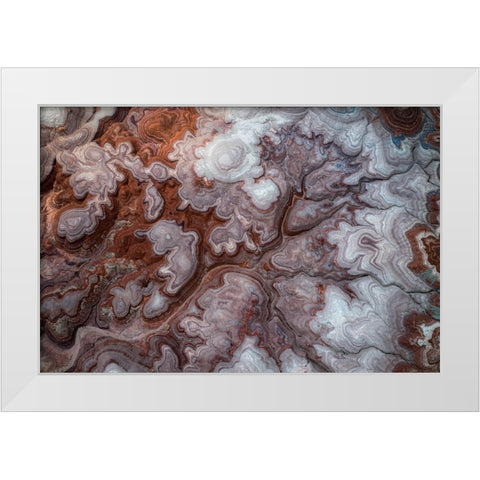 Colors Of Utah White Modern Wood Framed Art Print by Macua, Gerald