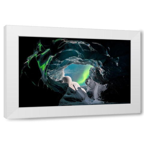 Wonders Of Iceland White Modern Wood Framed Art Print by Markkanen, Mika-Pekka
