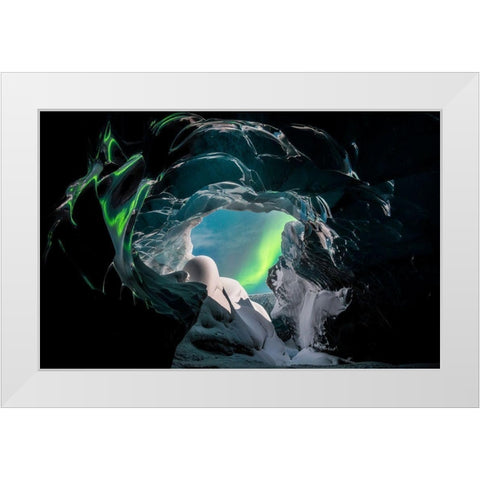 Wonders Of Iceland White Modern Wood Framed Art Print by Markkanen, Mika-Pekka