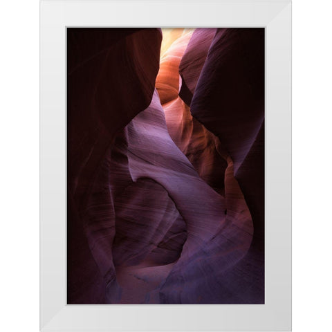 Textures And Tones White Modern Wood Framed Art Print by Macua, Gerald