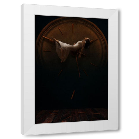 Arresto Momentum White Modern Wood Framed Art Print by Benvenuti, Laura