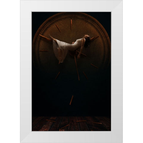 Arresto Momentum White Modern Wood Framed Art Print by Benvenuti, Laura