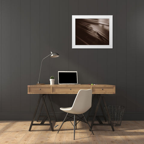 Lida White Modern Wood Framed Art Print by Shepelev, Yuri