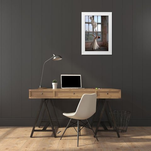 Seven Days White Modern Wood Framed Art Print by Kapsha, Eduards