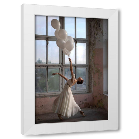 Seven Days White Modern Wood Framed Art Print by Kapsha, Eduards