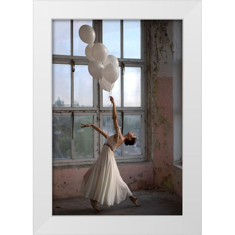 Seven Days White Modern Wood Framed Art Print by Kapsha, Eduards