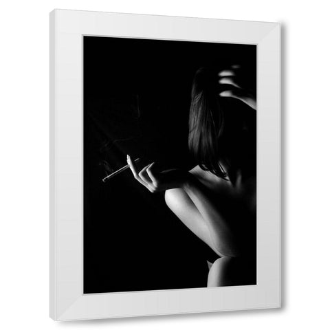 Untitled White Modern Wood Framed Art Print by Stimac, Filip