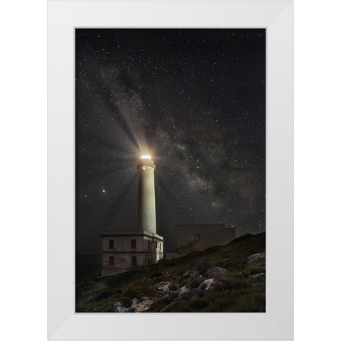 S.T. 007 White Modern Wood Framed Art Print by Gray, Dorian