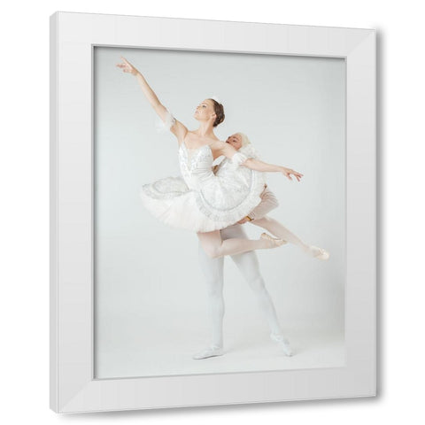 Untitled White Modern Wood Framed Art Print by Smirnov, Sergei