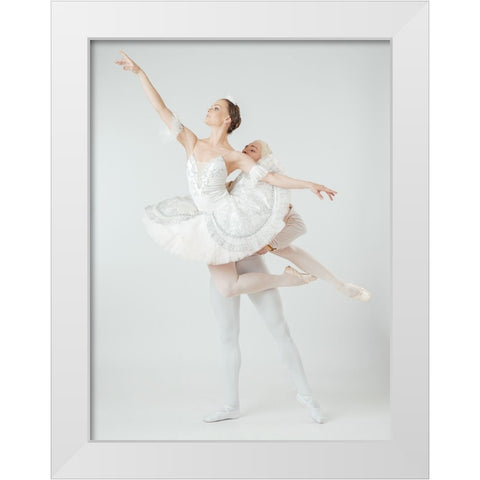 Untitled White Modern Wood Framed Art Print by Smirnov, Sergei