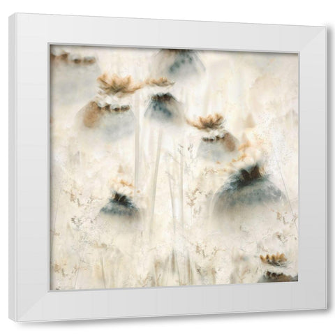 Seed Pods White Modern Wood Framed Art Print by Talen, Nel