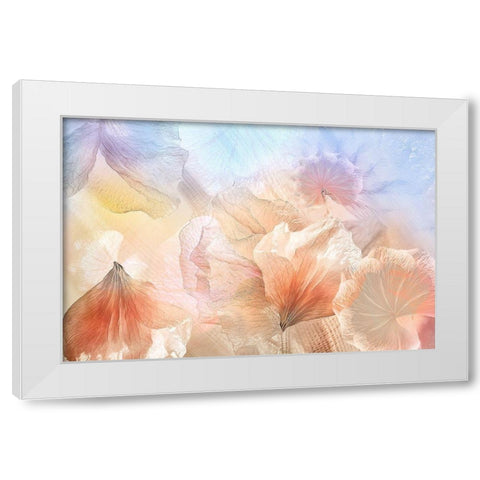 Ethereal Flowers White Modern Wood Framed Art Print by Shumilova, Ludmila