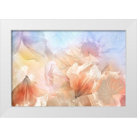 Ethereal Flowers White Modern Wood Framed Art Print by Shumilova, Ludmila