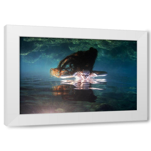 Kassandra White Modern Wood Framed Art Print by Lopresti, Davide