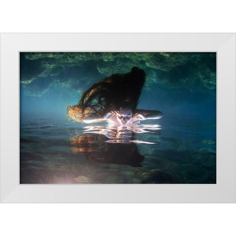 Kassandra White Modern Wood Framed Art Print by Lopresti, Davide