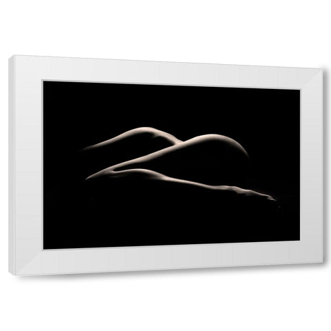 Bodyscape : I See Z White Modern Wood Framed Art Print by Sungkono, Heru