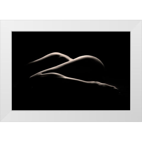 Bodyscape : I See Z White Modern Wood Framed Art Print by Sungkono, Heru