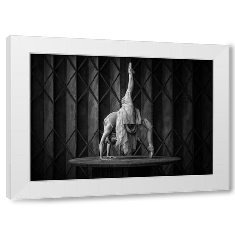 The Urbex Stage White Modern Wood Framed Art Print by Stalmans, Luc