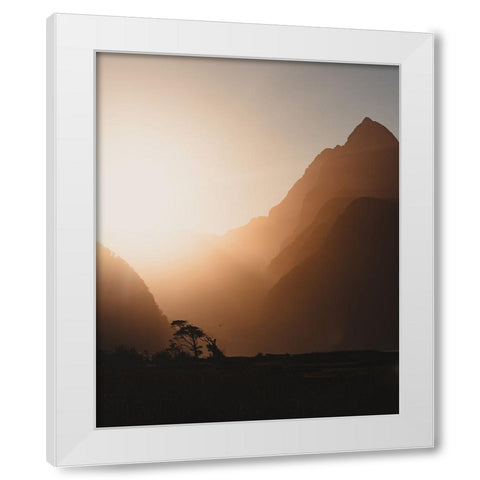 Rage, Rage Against The Dying Of The Light. White Modern Wood Framed Art Print by Regius Polgar, Zoltan