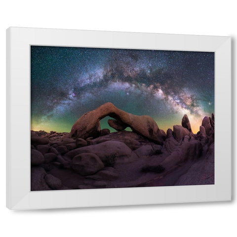 Archs Gallery White Modern Wood Framed Art Print by Bandyopadhyay, Atanu