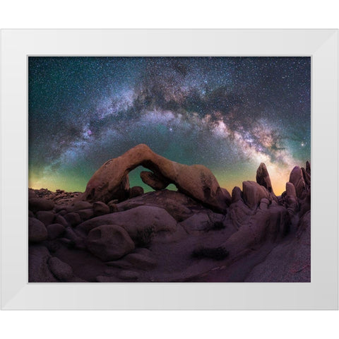 Archs Gallery White Modern Wood Framed Art Print by Bandyopadhyay, Atanu